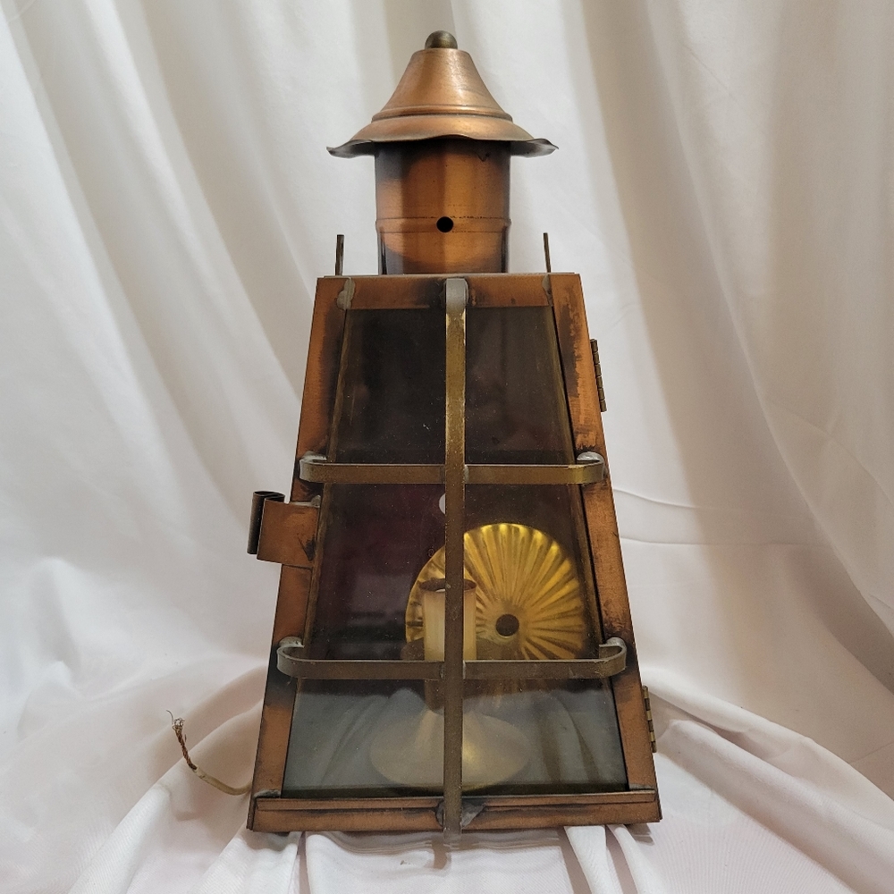 VINTAGE UNDERWRITERS LABORATORIES ELECTRIC LIGHT FIXTURE E-24431 LANTERN STYLE